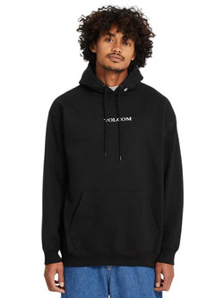Volcom Single Stone Ανδρικό Φούτερ με Κουκούλα & Τσέπες Μαύρο A4132315-BLK
