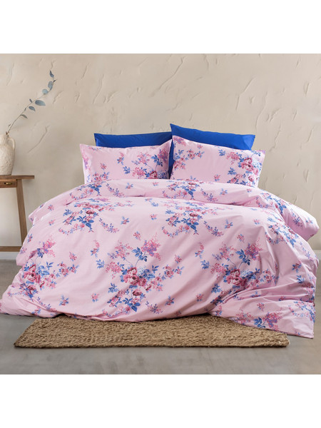 Σετ Παπλωματοθήκη 220x240 Υπέρδιπλη Smash Palatex Joy Pink