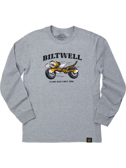 Biltwell Μακρυμάνικη Μπλούζα Tiger γκρι | Longsleeve t-shirt graphite
