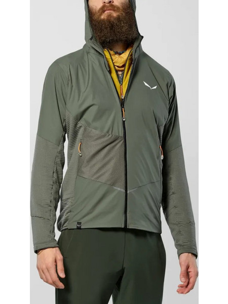 Ανδρικό Fleece Jacket Pedroc PL Wind HD Χακί Salewa - Χακί