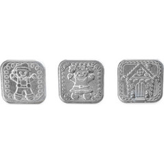 Nordic Ware Σφραγίδες Μπισκότων Gingerbread Σετ 3 Τμχ 7,6x8,6 Εκ