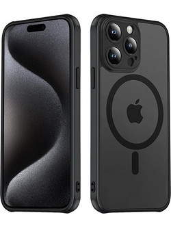 Hybrid Θήκη Σιλικόνης Με Magsafe & Metal Camera Lens Protection iPhone 16 Plus Μαύρη