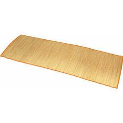 Ψάθα Ρολό Φυσική 180x60 cm - Με Επένδυση Δίχτυ & Φερμουάρ, Χρώμα: Πορτοκαλί