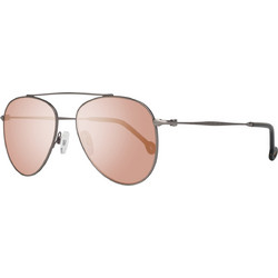 Hally&son HS665S 03 Γυαλιά Ηλίου Aviator Κοκάλινα Ασημί με Καφέ Polarized Φακό