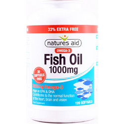 Natures Aid Fish Oil Ιχθυέλαιο 1000mg 120 Μαλακές Κάψουλες