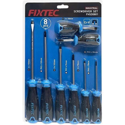 Σετ Κατσαβίδια 8Τεμ. Μαγνητικά Fixtec FHSD0801