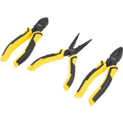 Stanley STHT0-75094 Control Grip Συλλογή Πένσες 150mm Σετ 3 Τεμ Black,Yellow