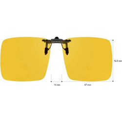 Sunglasses CLIP ON ΓΙΑ ΚΟΚΑΛΙΝΟ ΚΑΙ ΜΕΤΑΛΛΙΚΟ ΣΚΕΛΕΤΟ 12808/YELLOW/67