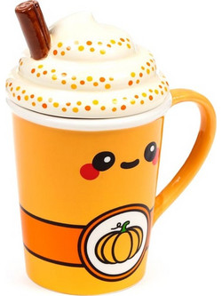 KAWAII - Latte Citrouille Epice - Mug 11oz + 3D Lid