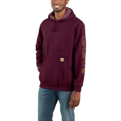 Carhartt Ανδρικό Φούτερ με Κουκούλα & Τσέπες Μπορντό 925407