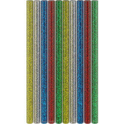 GOOBAY ράβδοι σιλικόνης 77855, Φ11mm x 200mm, glitter διάφορα χρώματα, 10τμχ 77855