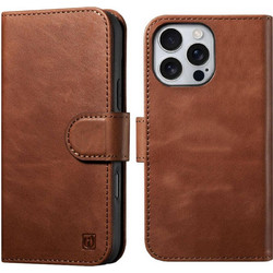 iCarer Detachable 2 in 1 Wallet Leather Magsafe Θήκη Πορτοφόλι Retro Brown (iPhone 16 Pro)