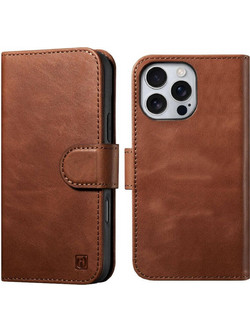 iCarer Detachable 2 in 1 Wallet Leather Magsafe Θήκη Πορτοφόλι Retro Brown (iPhone 16 Pro)