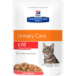Hill's Prescription Diet Urinary Care c/d with Salmon in Gravy 85gr