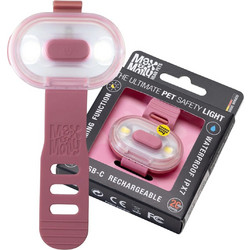 Max / Molly Matrix 2.0 Ultra LED - Φως Ασφαλείας Κολάρου για Σκύλο Ροζ