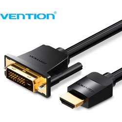 Vention Cable DVI-D male - HDMI male 1m Μαύρο (ABFBF) ABFBF