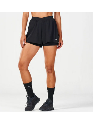 Squatwolf Untamed Ανδρικό Σορτς 2-in-1 Running Μαύρο