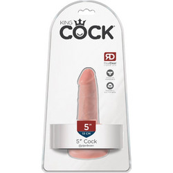 Pipedream King Cock 5" Ρεαλιστικό Dildo με Βεντούζα 13cm Caramel
