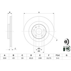 Bosch Δισκόπλακα - 0 986 479 E87