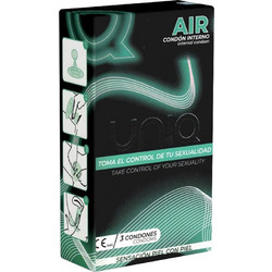 Uniq Air Female Γυναικεία Προφυλακτικά Χωρίς Λάτεξ με Λιπαντικό 3τμχ