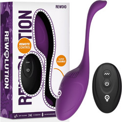 Rewolution Rewovo Remote Control Vibrating Egg Δονητής Egg για Ζευγάρια με Τηλεχειριστήριο Μωβ