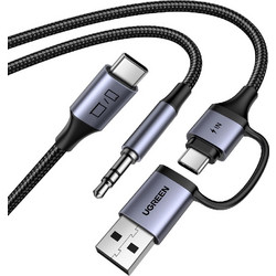 Αντάπτορας ήχου USB-C σε 3.5mm και 1xUSB-C/USB M/M UGREEN CM772 45009
