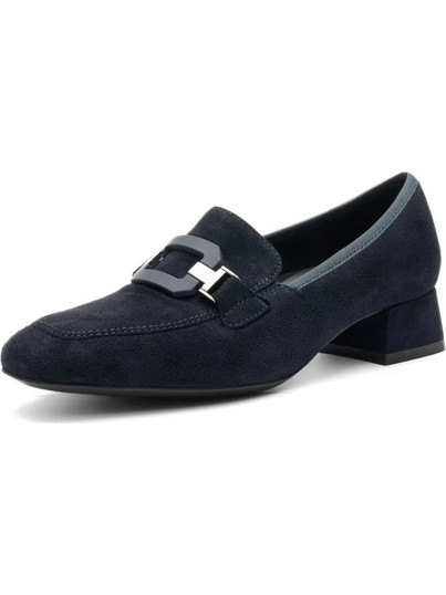 Ara Ανατομικές Γόβες Suede με Χοντρό Χαμηλό Τακούνι Navy Μπλε 12-20432-02