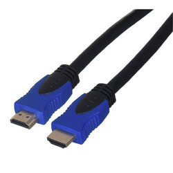 Lanberg Καλώδιο HDMI 2.0 Braided HDMI Male to HDMI Male 7.5m Black / Blue