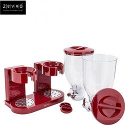 Διανεμητής δημητριακών 2Χ4,5lt κόκκινο - Plastona
