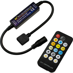 CCTCONTROLLER 73356 Σετ Dimmer / Controller με RF Ασύρματο Χειριστήριο με 2 x 3A 72W Κανάλια DC 12-24V 6A 144W Max IP20 - RF2.4Ghz - Μ8.3 x Π8.3 x Υ3.2