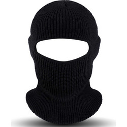 Techsuit - Balaclava Ski Mask (BLC5) - Suitable for Winter Outdoor Activities, UV Protection, Polyester, One Size - Μαύρο (5949419276000)