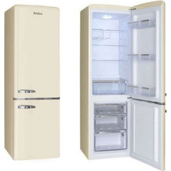 Amica KGCR 387100 B Retro Ψυγειοκαταψύκτης 544lt Υ181xΠ55xΒ61.5cm Μπεζ