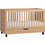 PoliHome Simple Πολυμορφική Κούνια για Στρώμα 70x140cm Καφέ Μαύρο