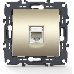 Πρίζα Τηλεφώνου RJ11 CAT3 IP20 Prime Series Ματ Σαμπανιζέ Σώμα 1000113004 ACA