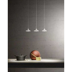 LUCE HELENA-S/3-BLACK Κρεμαστό Φωτιστικό Οροφής Τρίφωτο LED Μαύρο