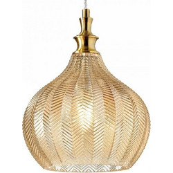 LUCE CLEOFE-S/ Κρεμαστό Φωτιστικό Οροφής Μονόφωτο E27 Χρυσό 11-A