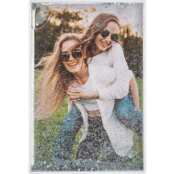 Διακοσμητική Κορνίζα με Νερό &amp Glitter 15.5x10.5cm