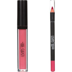 Ushas Cosmetics Lipstick + Lip Pencil Classic Ροζ 3.8ml