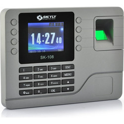 SKYLY SK-108 Σύστημα παρουσίας εργαζομένων ελέγχ,δακτυλ.αποτύπωμα,έγχρ.οθόνη 2.8''80000 εγγρ