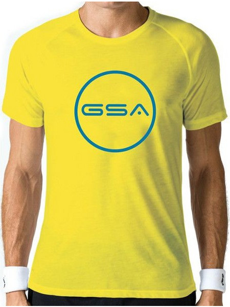 GSA Men's Superlogo Tee Circle 17-19038 Yellow