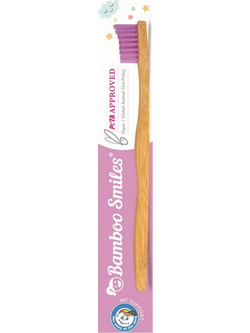 Bamboo Smiles Soft Παιδική Οδοντόβουρτσα Purple