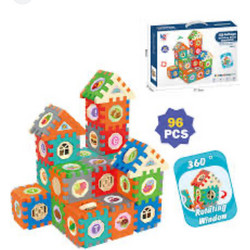 Σετ κατασκευών DIY με τουβλάκια - 96pcs