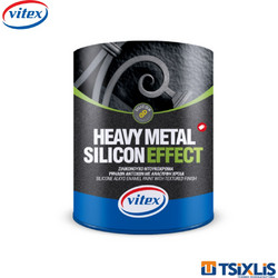 Vitex Heavy Metal Silicon Effect Ντουκόχρωμα Διαλύτου Μετάλλου Graghite Σφυρήλατο 2.5lt
