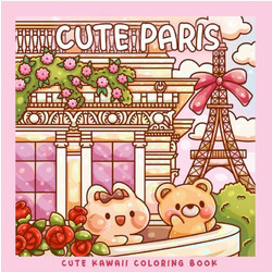 Colouring book Βιβλία χρωματισμού Παρίσι 21x21εκ. 44 φύλλα