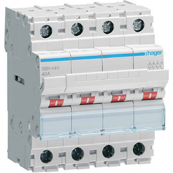 HAGER ΡΑΓΟΔΙΑΚΟΠΤΗΣ 4P 40Α (SBN440)