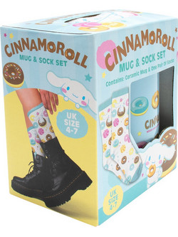 HK Cinnamoroll Mug & Sock Set - Ceramic
