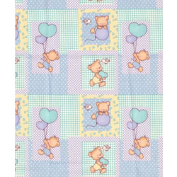 Dimcol Baloon 77 Βρεφικό Σεντόνι Λίκνου 80x110 Sky Blue