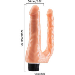 Ophelia's Dream Toys - Double Penis Vibrator Skin- qsdz-013skn