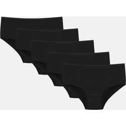 Γυναικεία εσώρουχα DONELLA 5 Pack 2571S Plus Size ΜΑΥΡΟ - Μαύρο