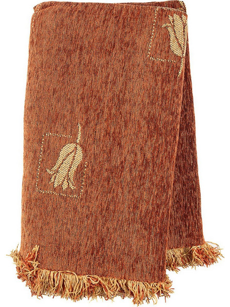 Ριχτάρι Τετραθέσιου Tulip Brick Chinille Jacquard Sunshine (180x340) 1Τεμ